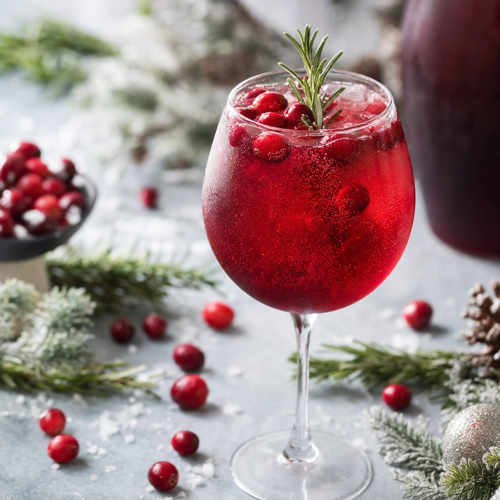Cranberry Spritz Mocktail
