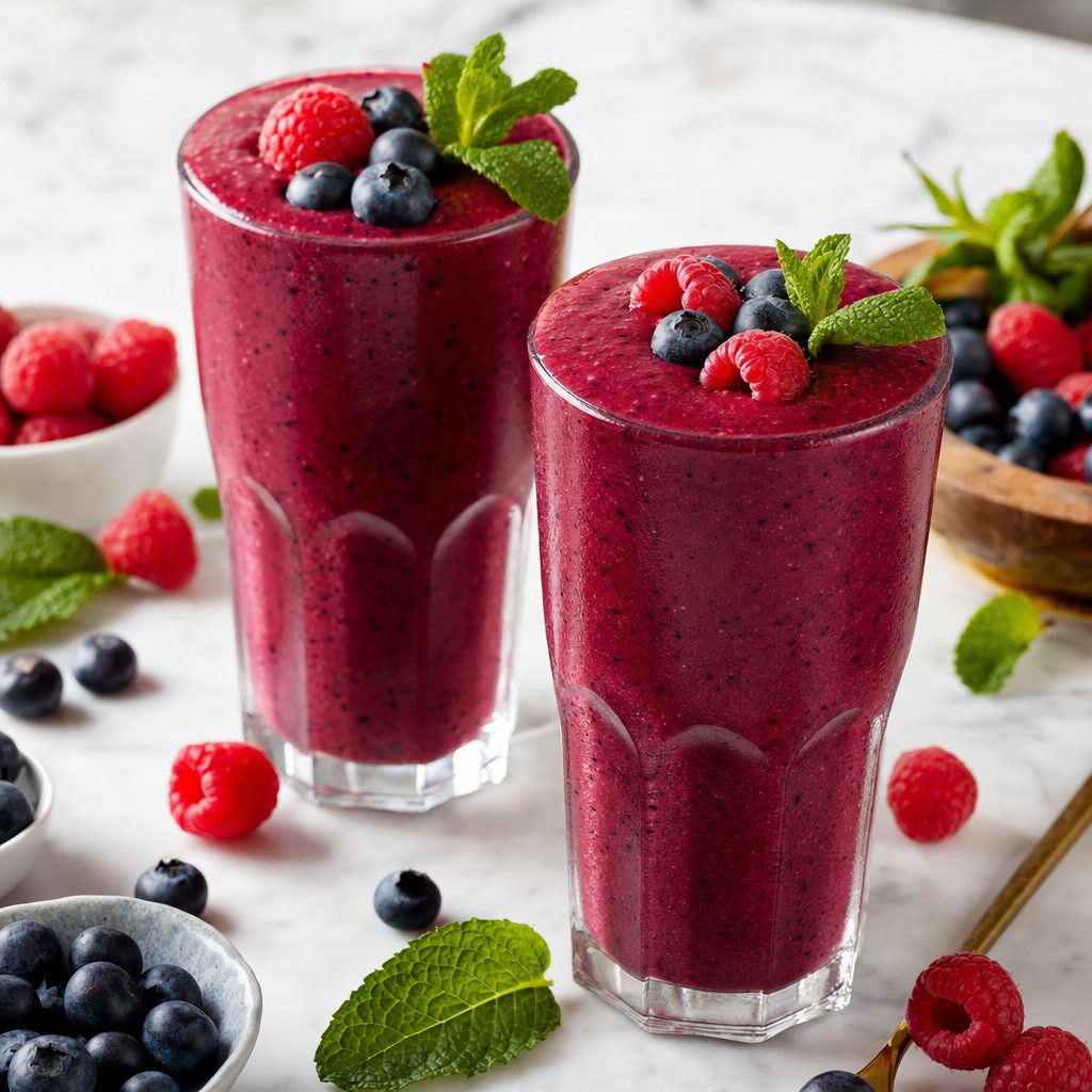 Berry Smoothie Mocktails