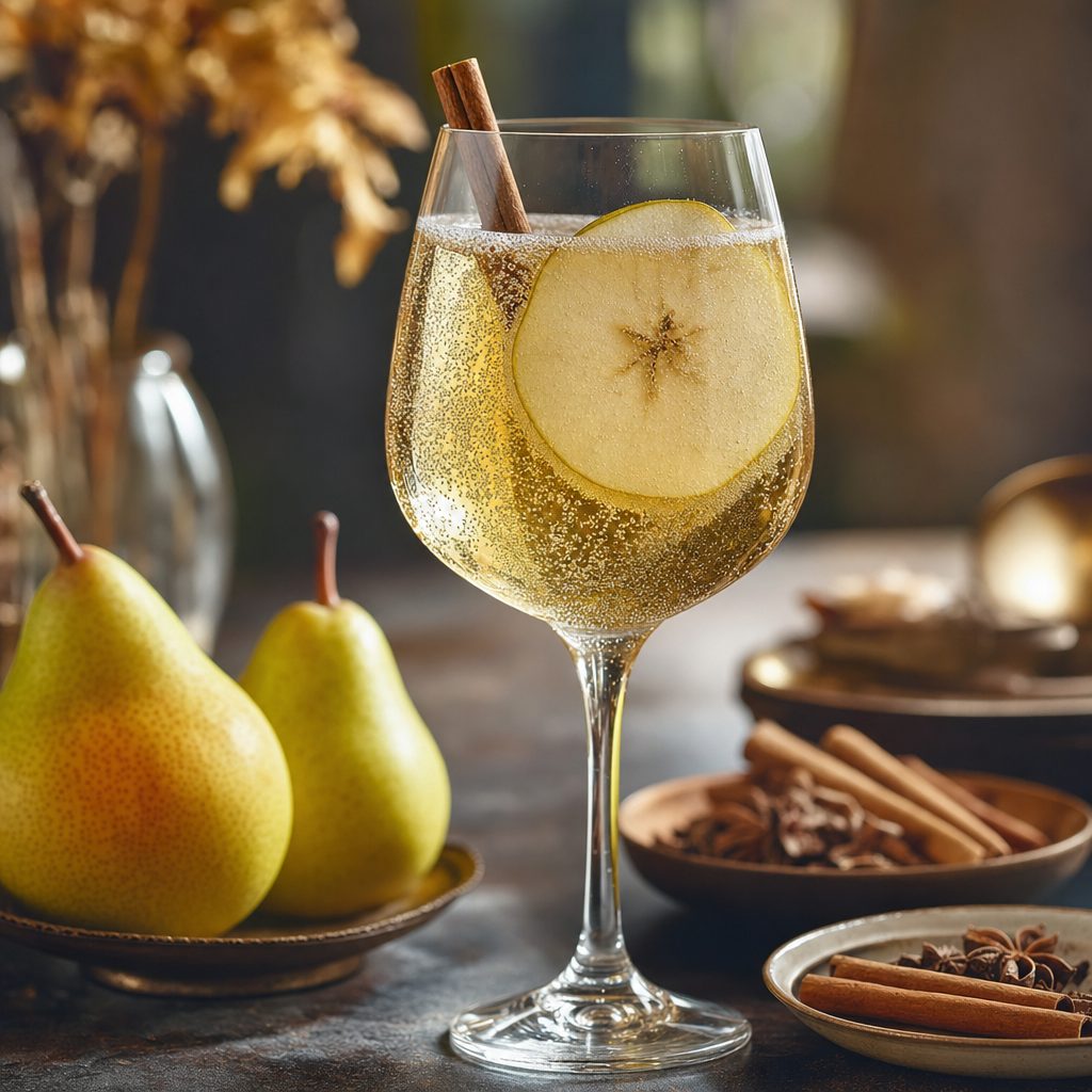Spiced Pear Sparkler