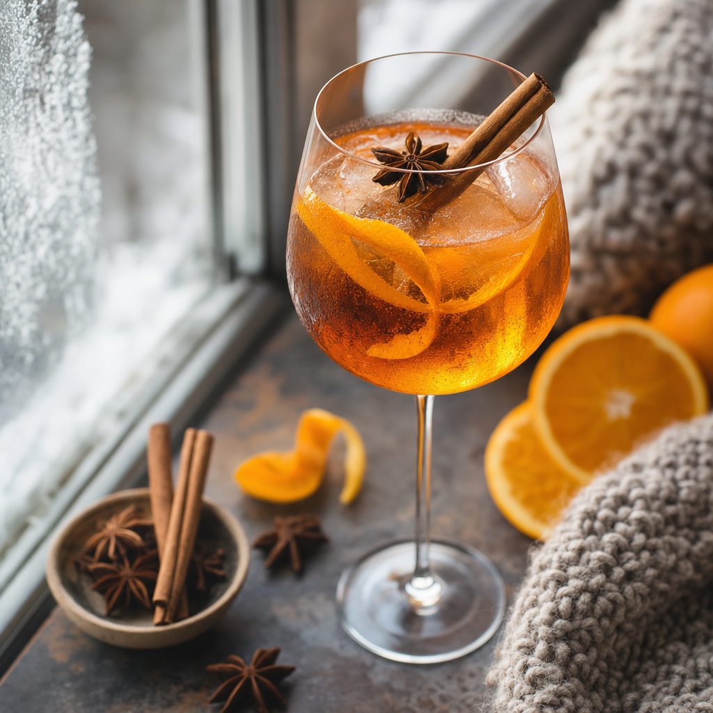 Spiced Winter Spritz
